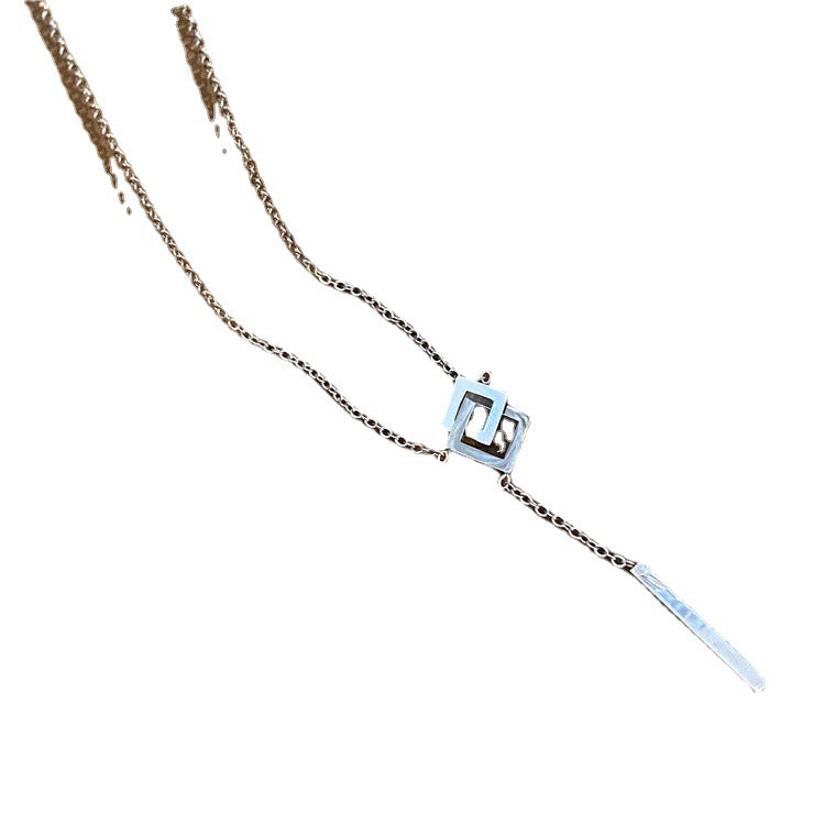 Titanium Steel Does Not Fade Light Luxury Long Necklace