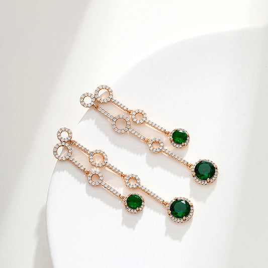 Circle Tassel Retro Light Luxury Earrings for Women