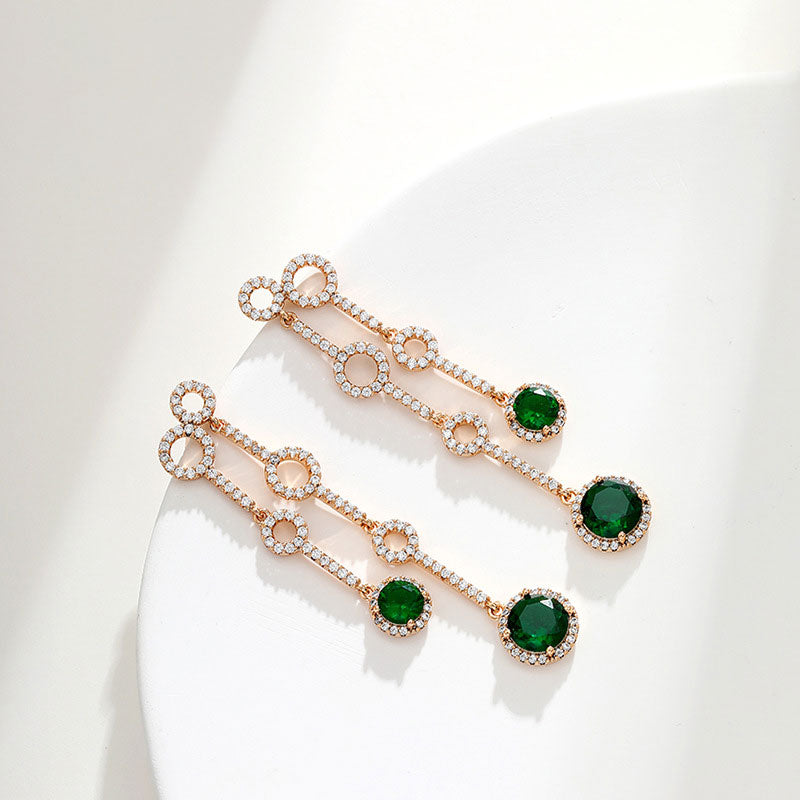 Circle Tassel Retro Light Luxury Earrings for Women