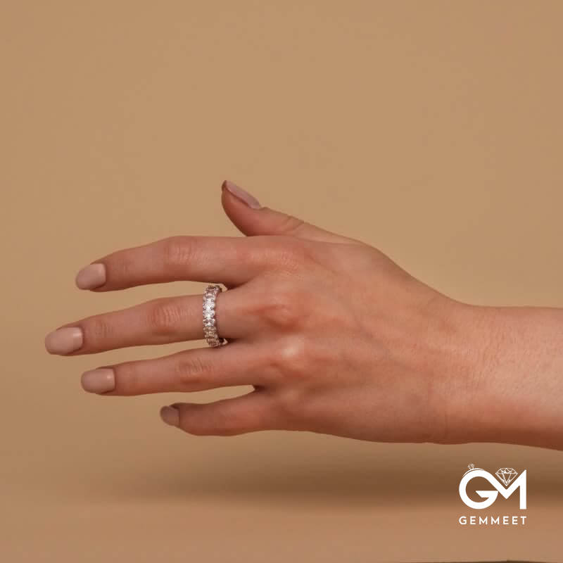 Gold Plated Rings Oval Cubic Zirconia Love Ring