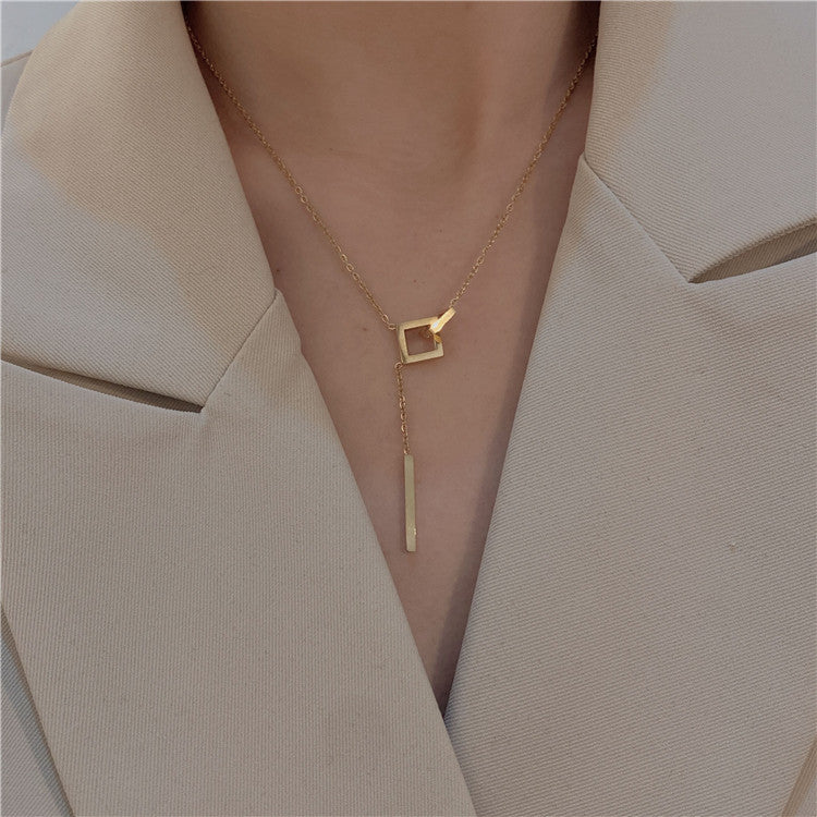 Titanium Steel Does Not Fade Light Luxury Long Necklace