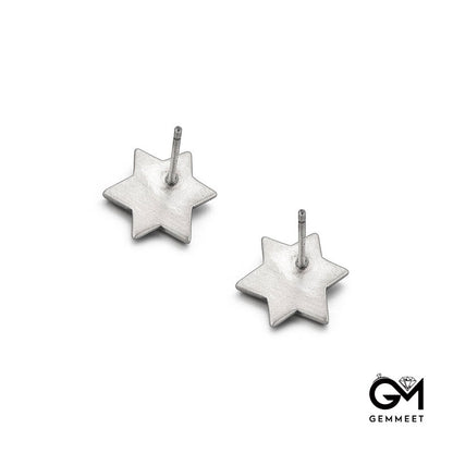 Simple Triangle Eye Of God Sterling Silver Earrings