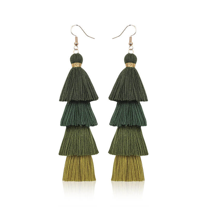 Hand-tasseled Retro Ethnic Style Long Bohemian Earrings