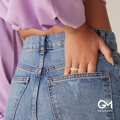 Gold Plated Rings Oval Cubic Zirconia Love Ring