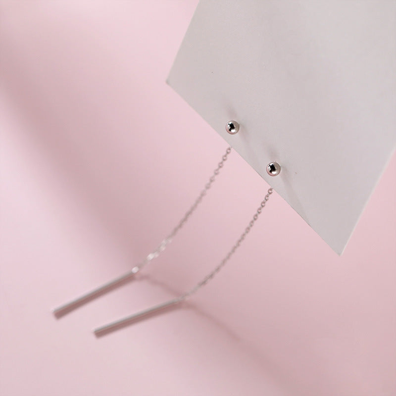 S925 Sterling Silver Beanie Earrings