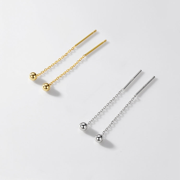 S925 Sterling Silver Beanie Earrings