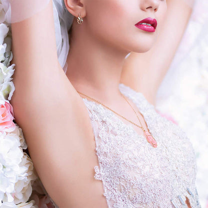 Warhead Natural Rough Gemstone Necklace